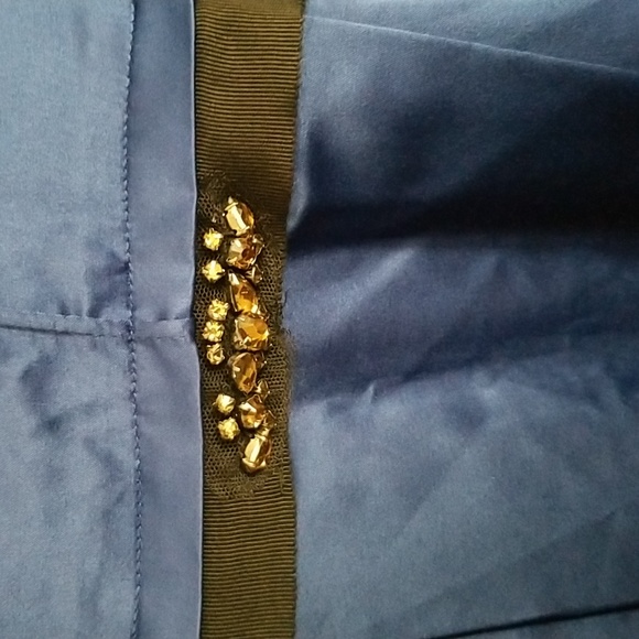 🆕 Vera Wang Blue Satin Dress NWT - Picture 7 of 8